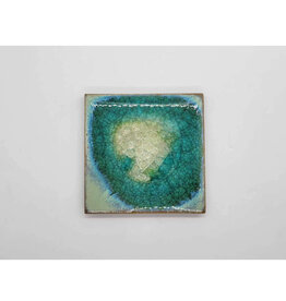 Dock 6 Pottery Glass Coaster - Textured Turquoise