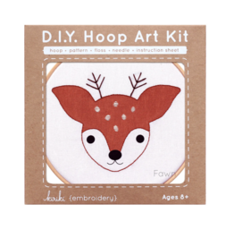 Kiriki Press Fawn - Hoop Art Kit