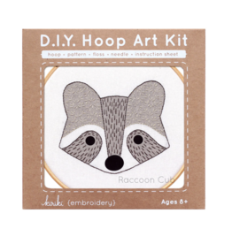 Kiriki Press Raccoon Cub - Hoop Art Kit