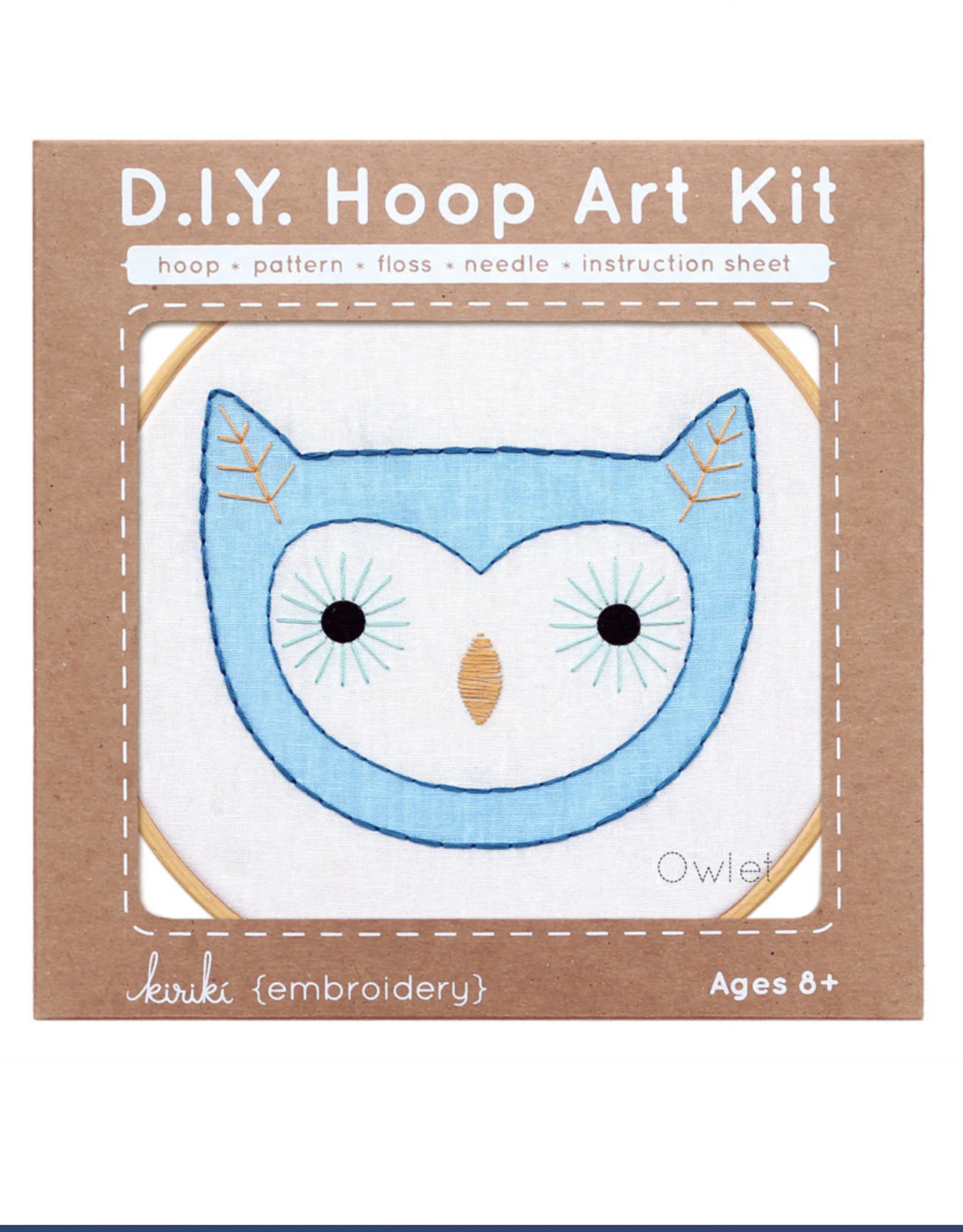 Kiriki Press SALE Owl - Hoop Art Kit