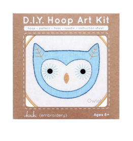 Kiriki Press SALE Owl - Hoop Art Kit