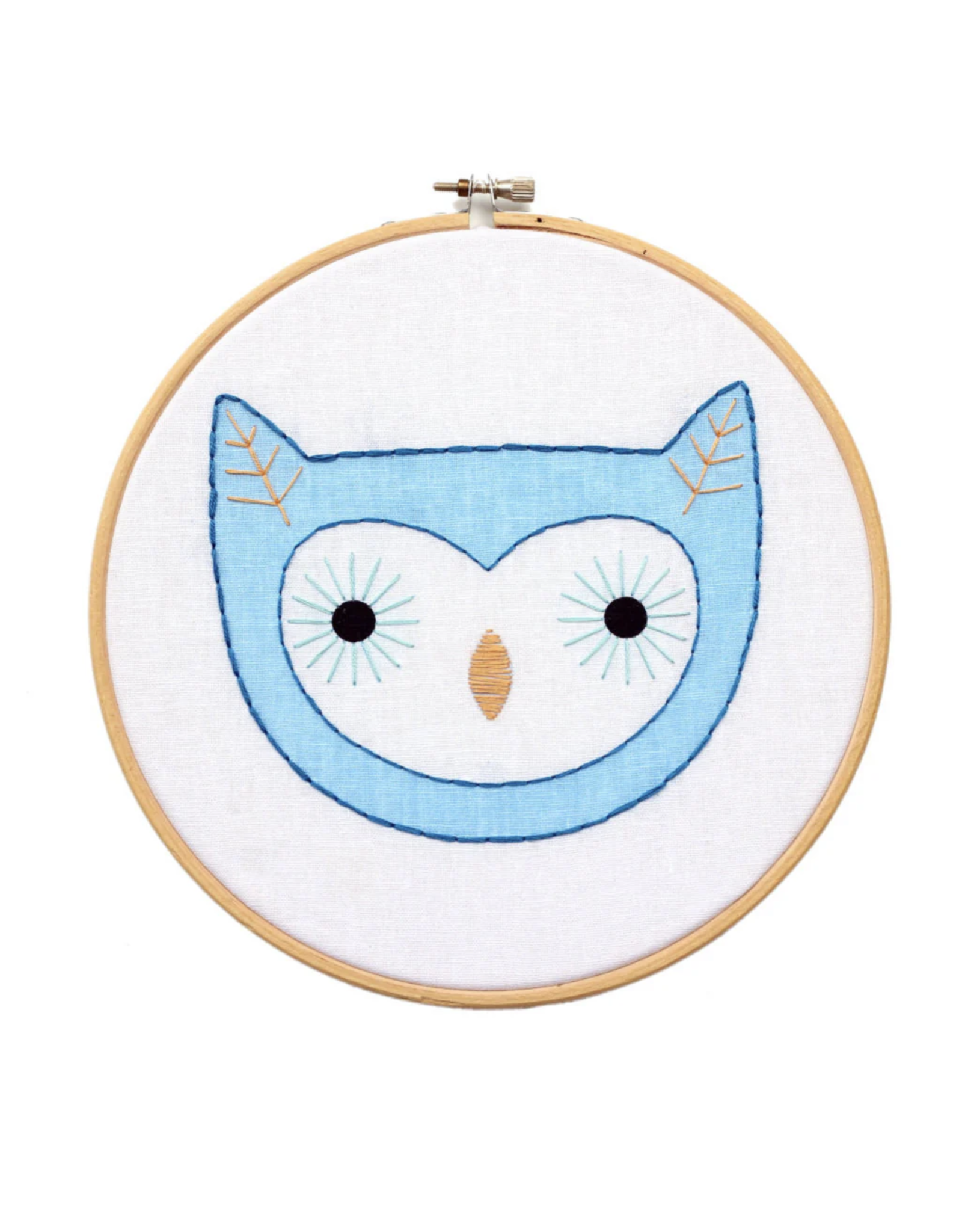 Kiriki Press Owl - Hoop Art Kit