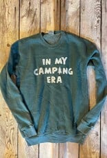 Oat Collective Camping Era Crew Sweatshirt - Dusty Forest