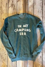 Oat Collective SALE Camping Era Crew Sweatshirt - Dusty Forest