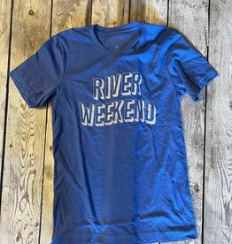 Oat Collective SALE River Weekend Graphic T-Shirt - Heather Royal