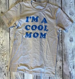 Oat Collective I'm A Cool Mom Graphic T-Shirt - Tan