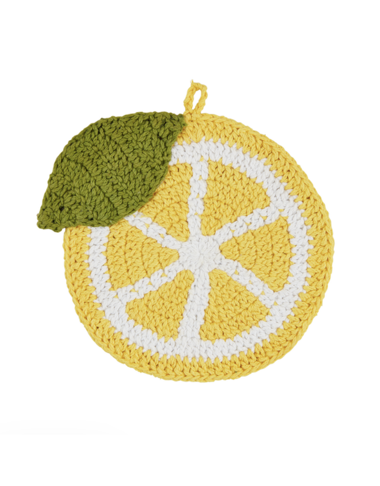 Mudpie Lemon Crochet Trivet