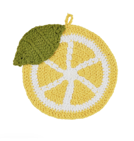 Mudpie Lemon Crochet Trivet