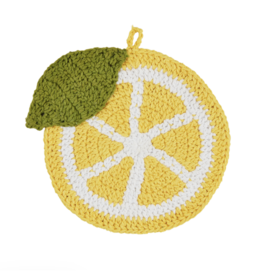 Mudpie SALE Lemon Crochet Trivet