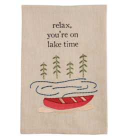 Mudpie Relax Embrodery Lake Towel
