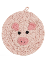 Mudpie Pig Crochet Trivet