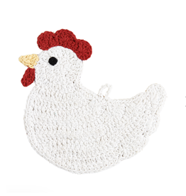 Mudpie Chicken Crochet Trivet