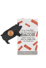 Mudpie SALE Bacon Press & Towel Set