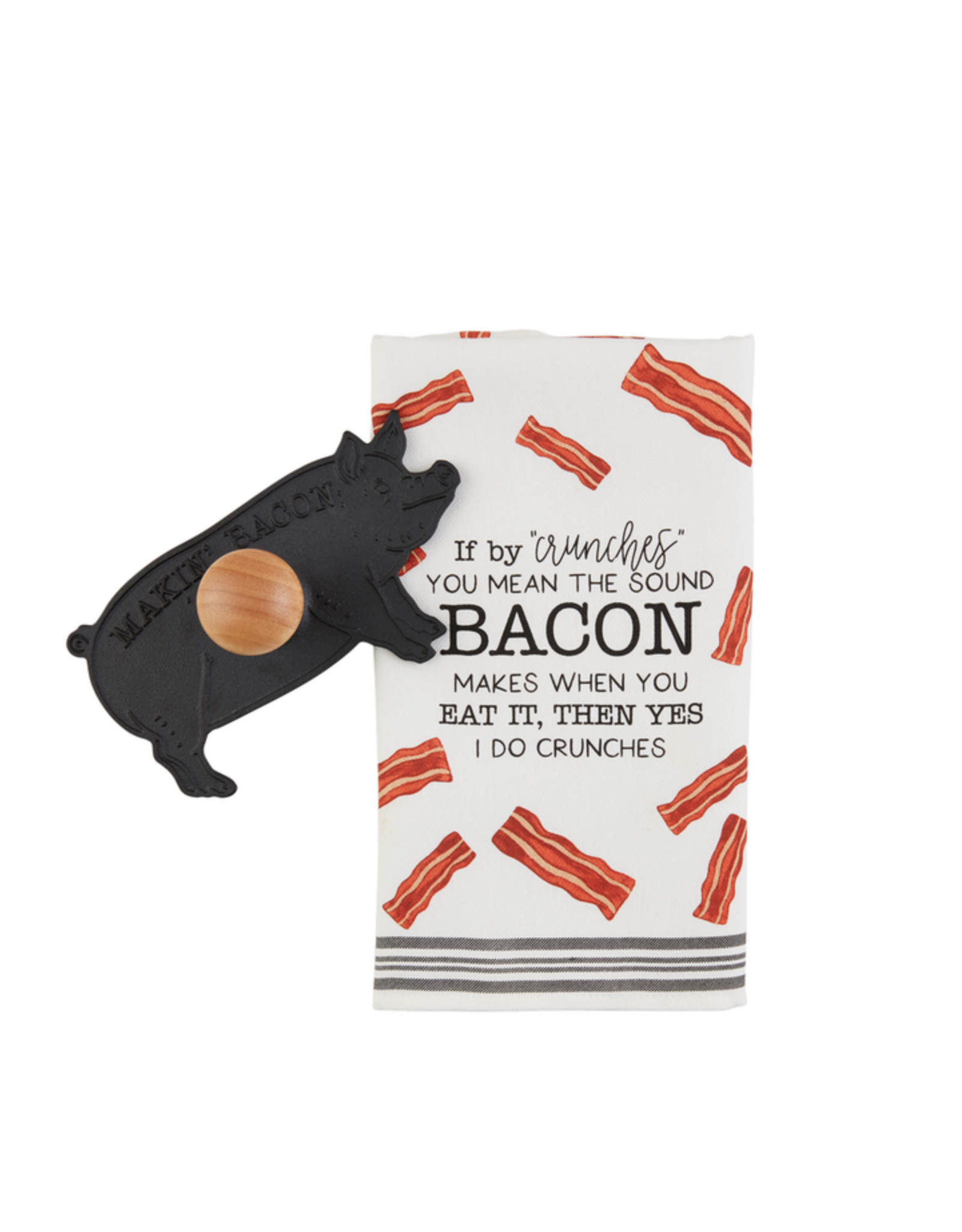Mudpie SALE Bacon Press & Towel Set