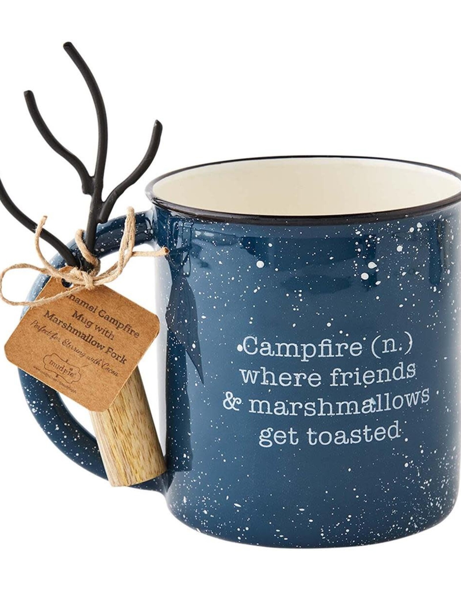 Mudpie SALE Navy S'mores Enamel Mug Set