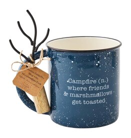 Mudpie SALE Navy S'mores Enamel Mug Set