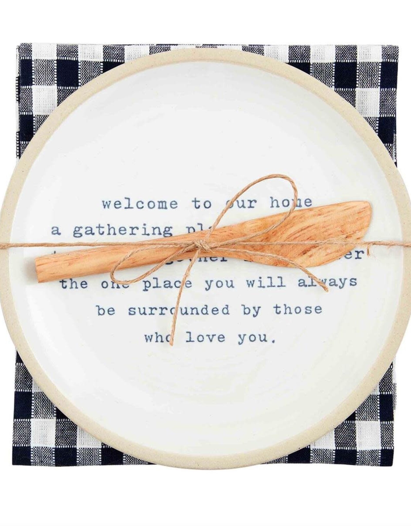 Mudpie SALE Welcome Appetizer Plate Set
