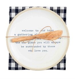 Mudpie SALE Welcome Appetizer Plate Set