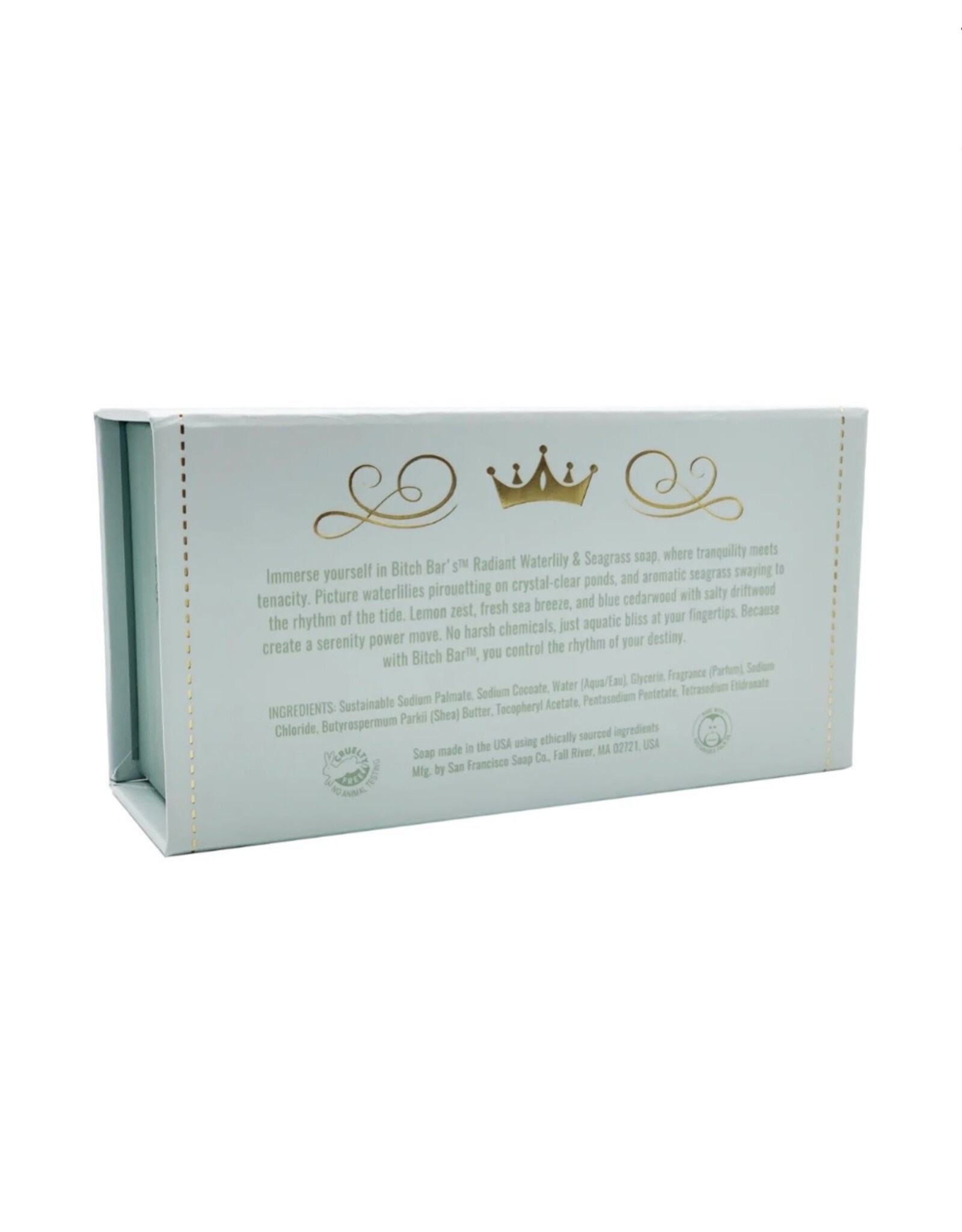 San Francisco Soap Company Bitch Bar 10oz Radiant Waterlilly + Seagrass