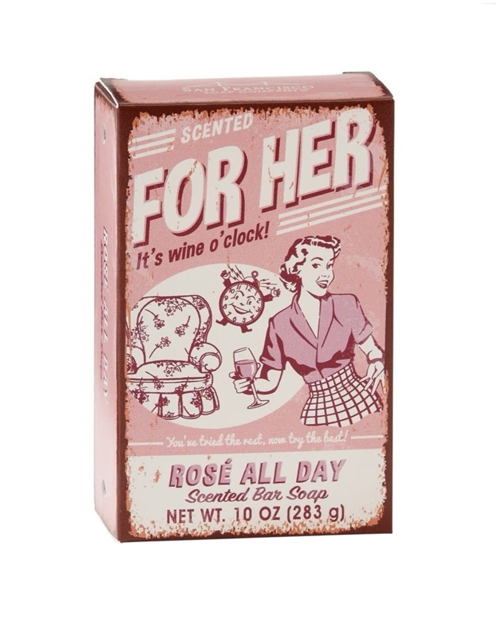 San Francisco Soap Company For Her 10oz Bar Soap - Rose All Day