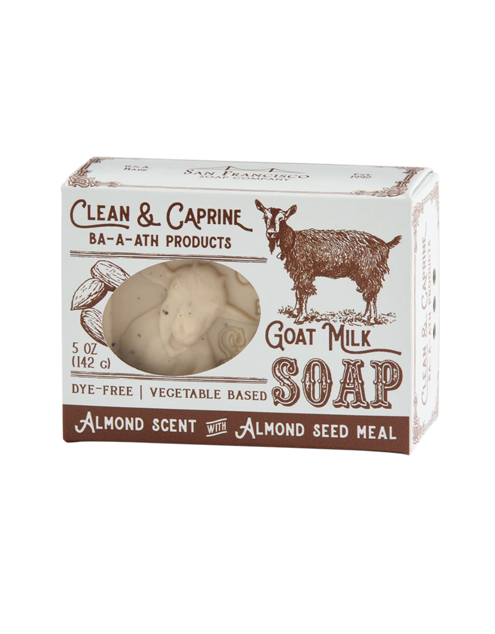 San Francisco Soap Company Goat Milk Pressed Bar Soap - Almond