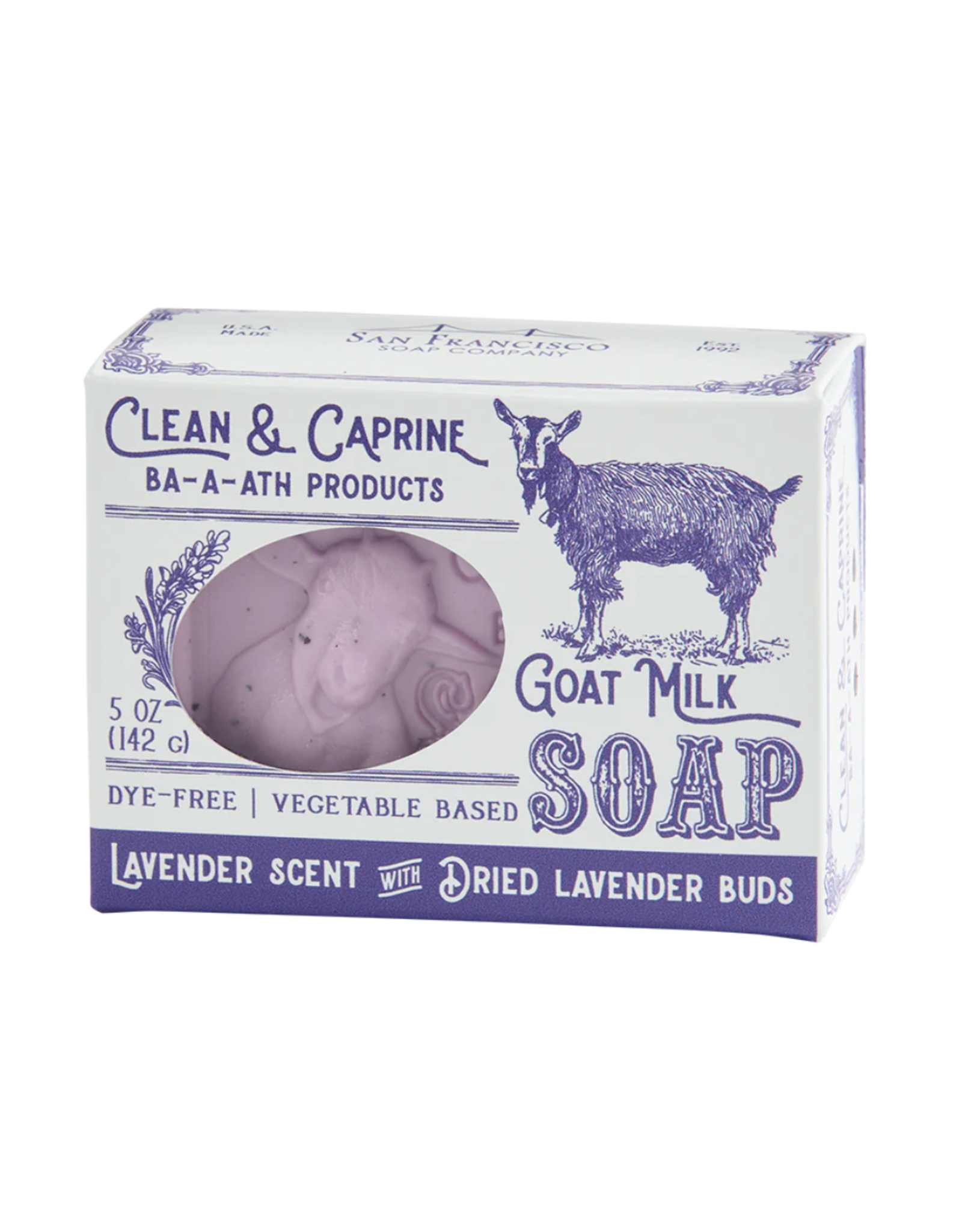 San Francisco Soap Company Goat Milk Pressed Bar Soap - Lavender