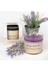 Crossroads Candles SALE Lemongrass & Lavender 15.5oz Colorsine Candle