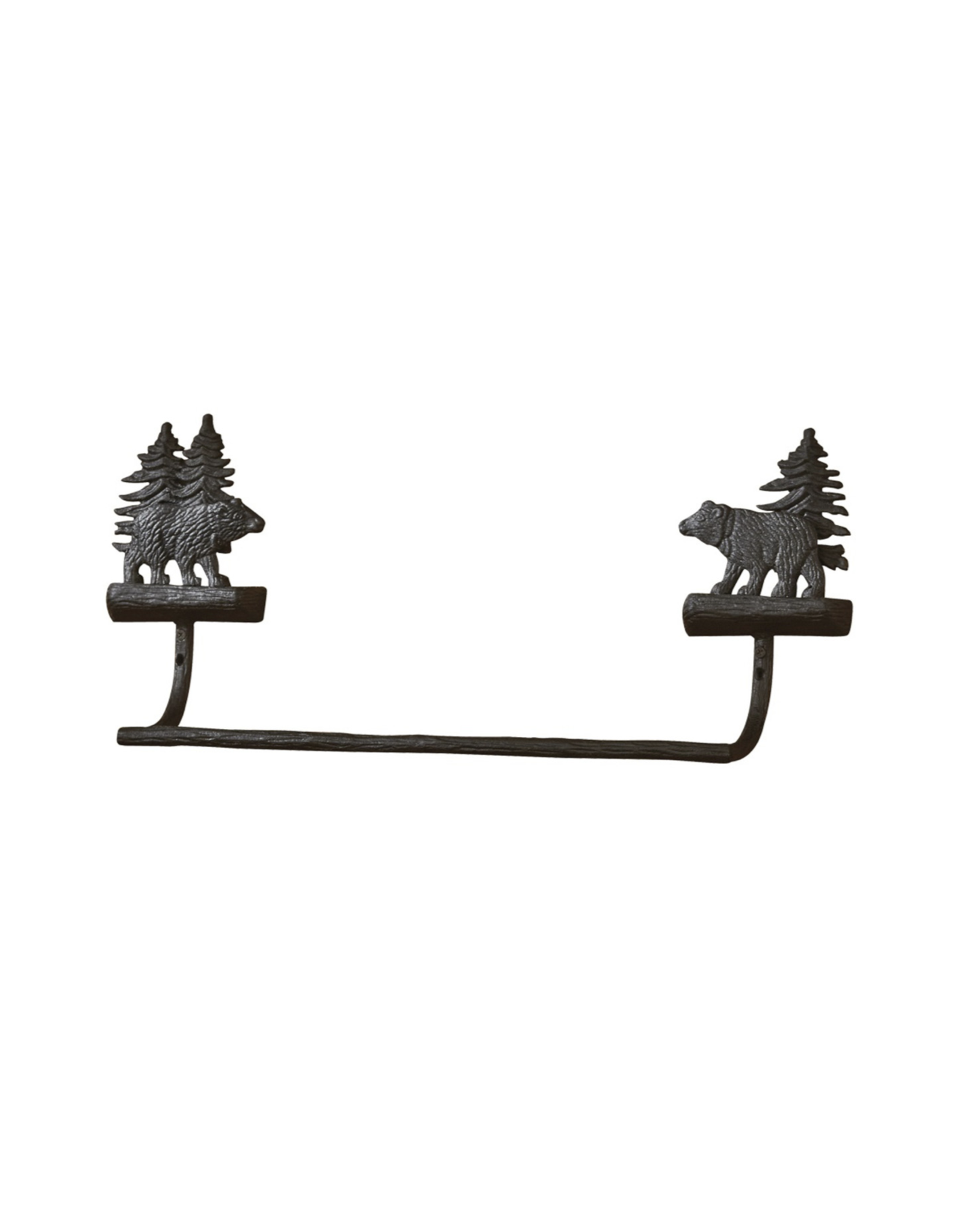 Park Designs 16'' Towel Bar - Cast Black Bear