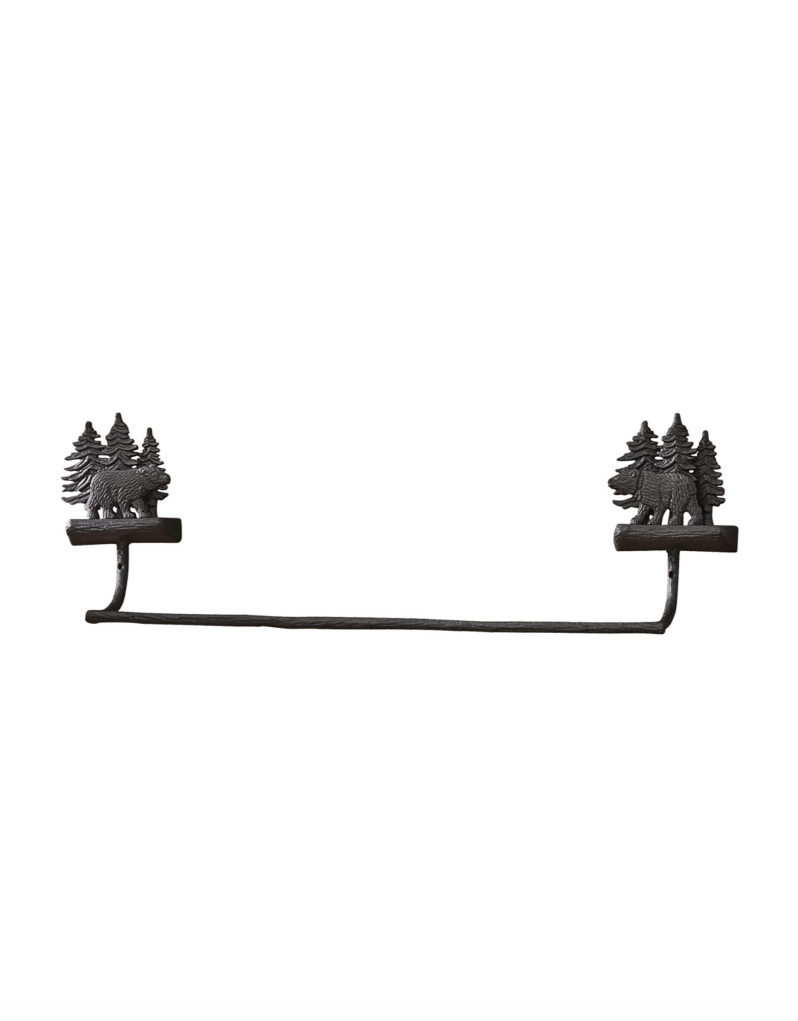 Park Designs 24'' Towel Bar - Cast Black Bear