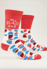 Blue Q The Rad Dad Men's Crew Sock