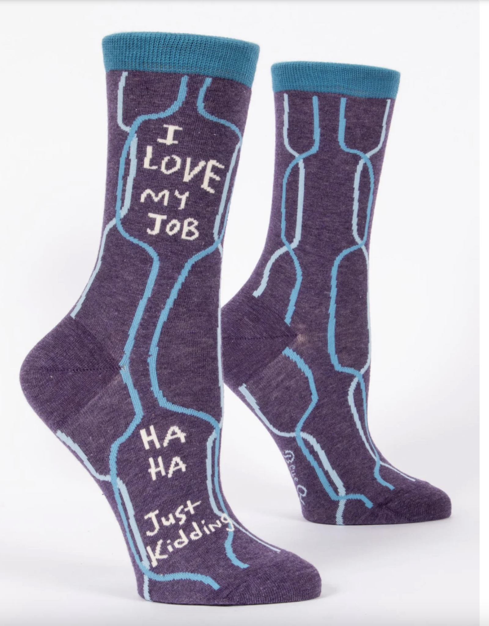 Blue Q I Love My Job Crew Socks