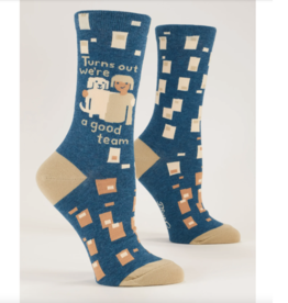 Blue Q We're A Good Team Crew Socks