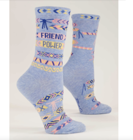 Blue Q Friend Power Crew Socks