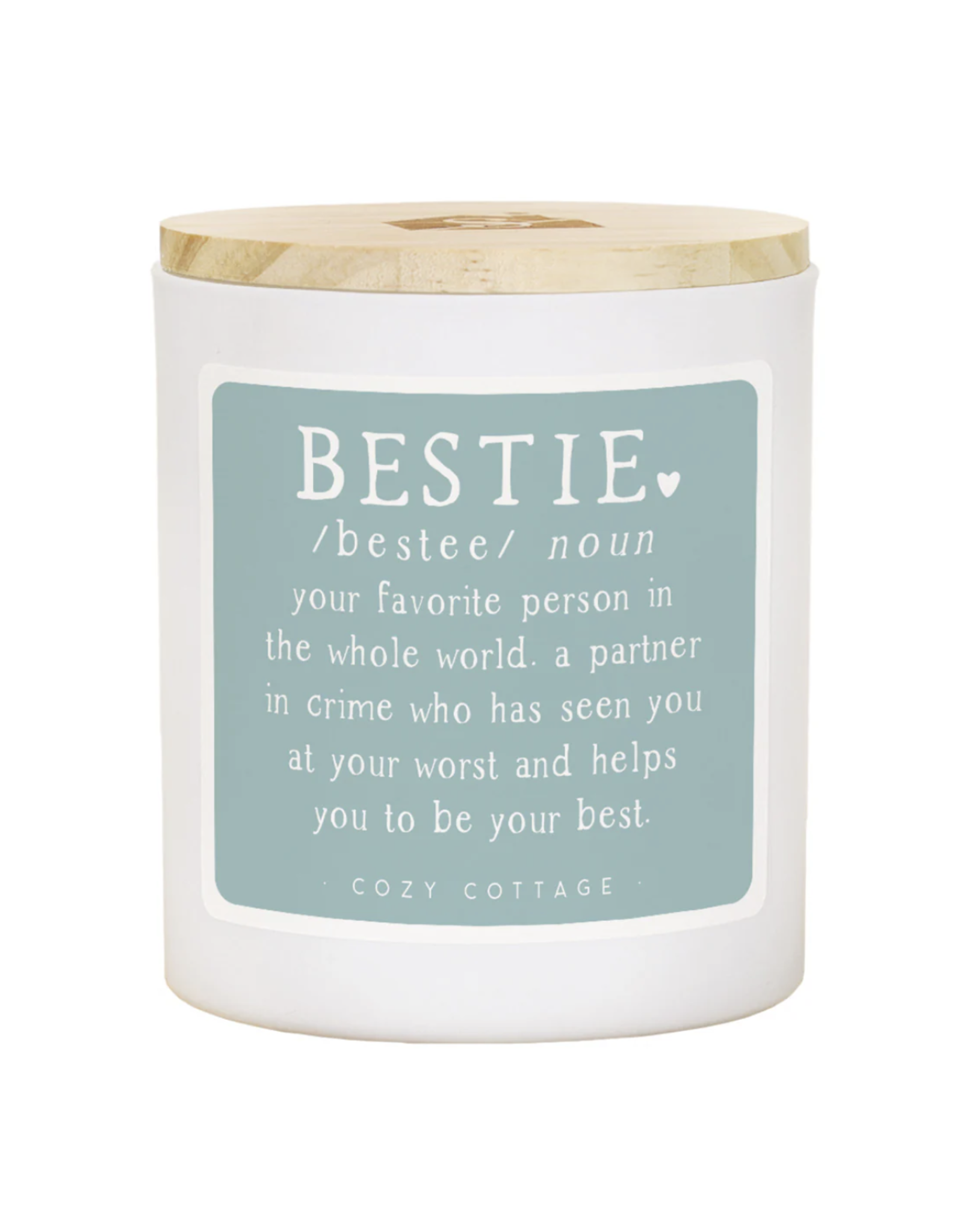 Sincere Surroundings Bestie Definition Candle  (Cozy Cottage)