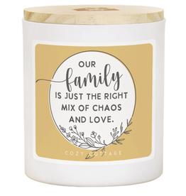 Sincere Surroundings Chaos And Love Candle  (Cozy Cottage)