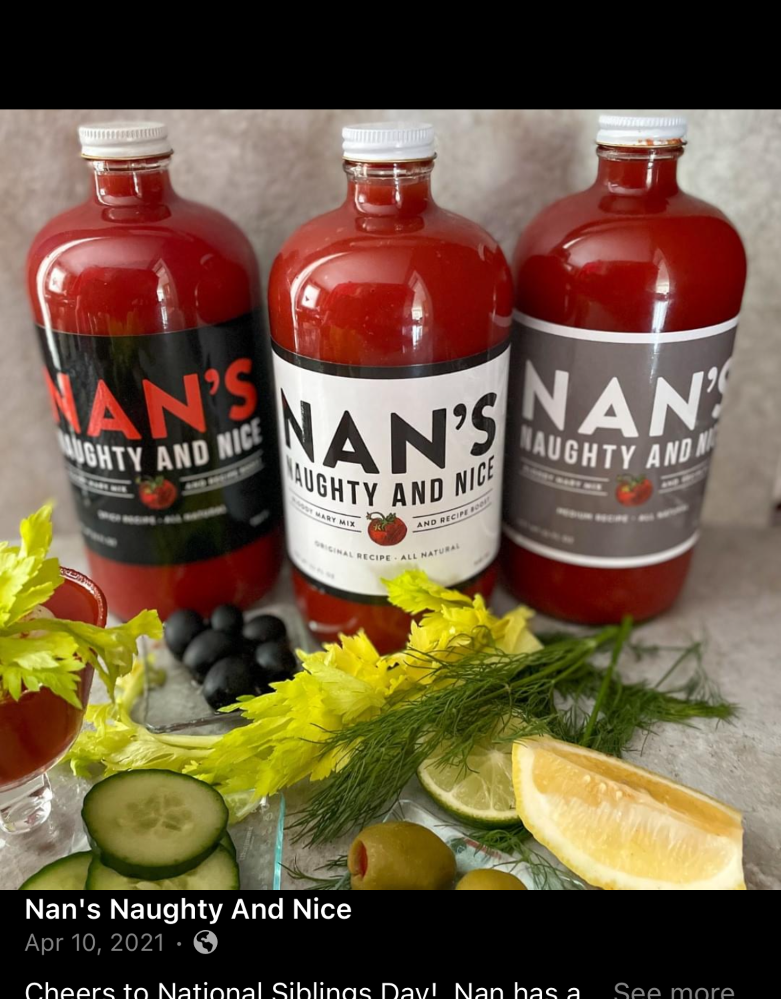 Nan's Naughty and Nice Nan's Bloody Mary Mix - Spicy
