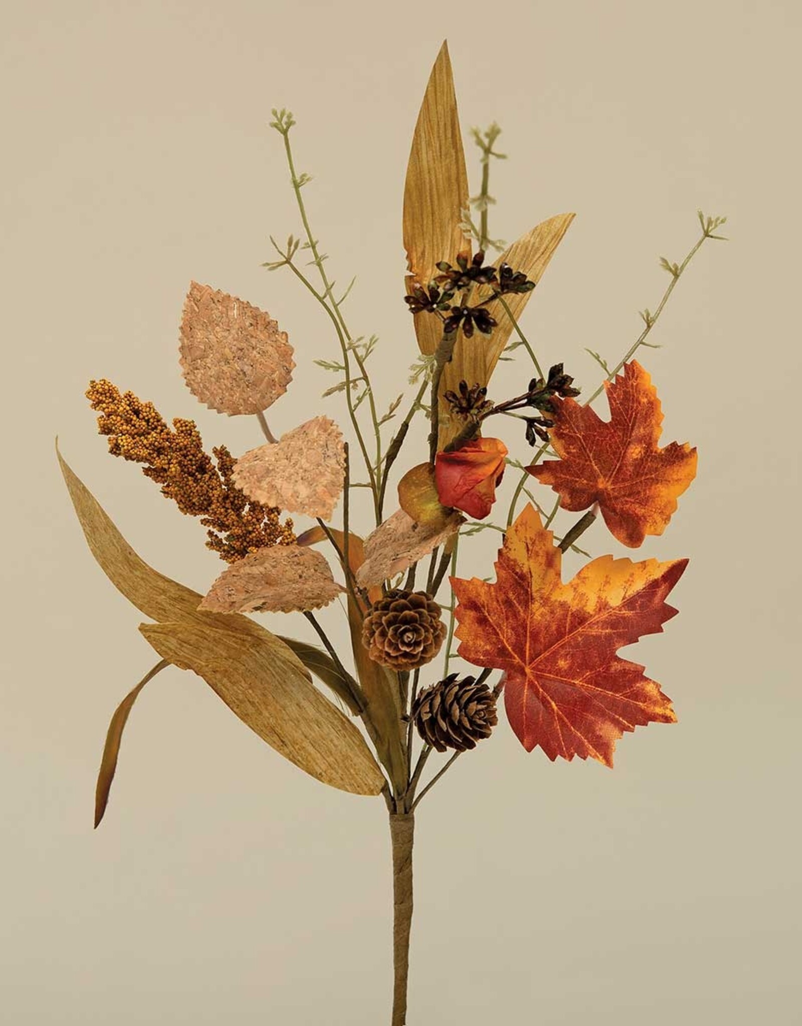 Meravic 15" Maple Leaf & Chinese Lantern Pik