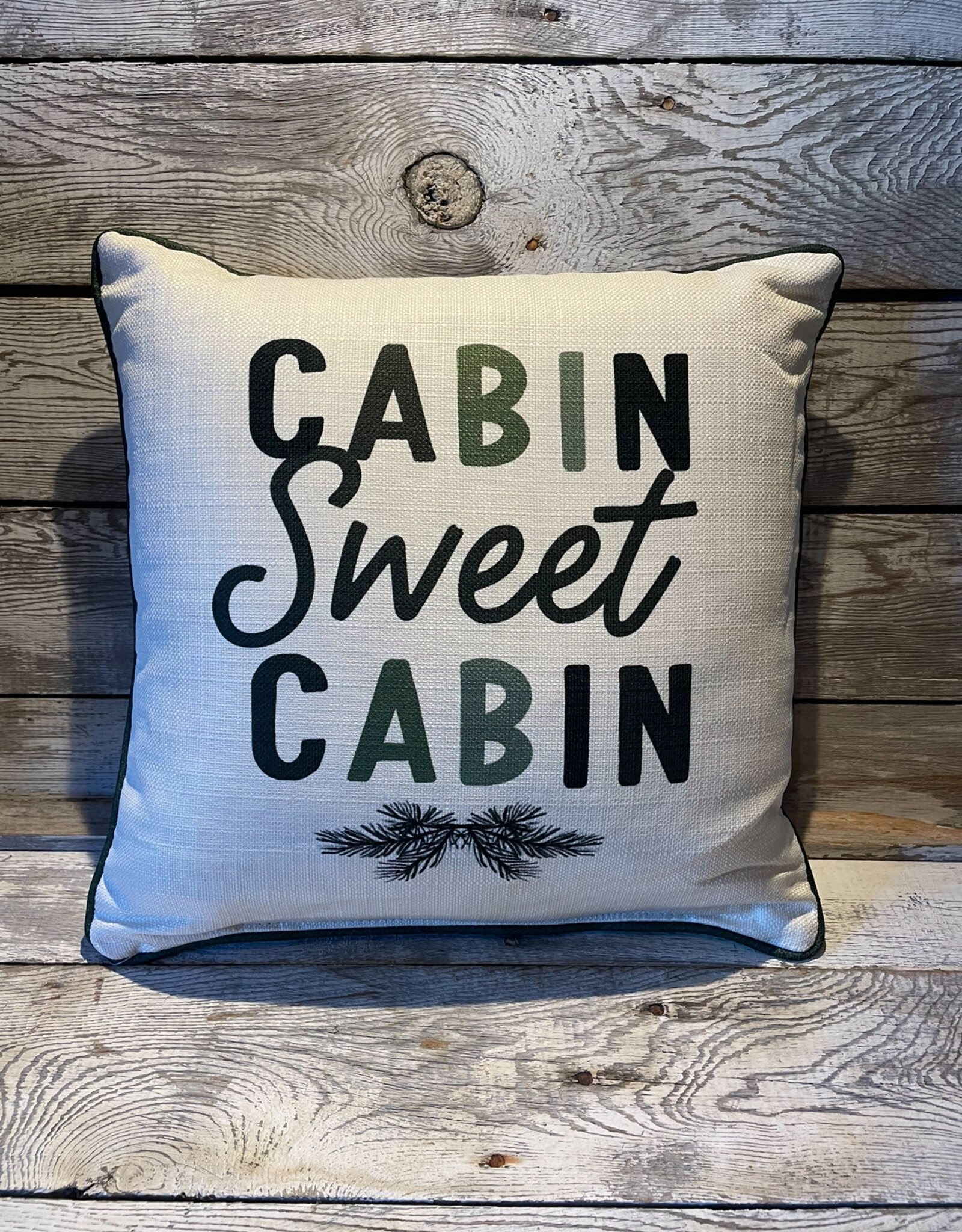 Little Birdie Cabin Sweet Cabin Pillow
