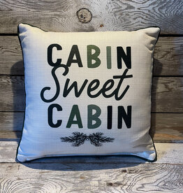 Little Birdie Cabin Sweet Cabin Pillow