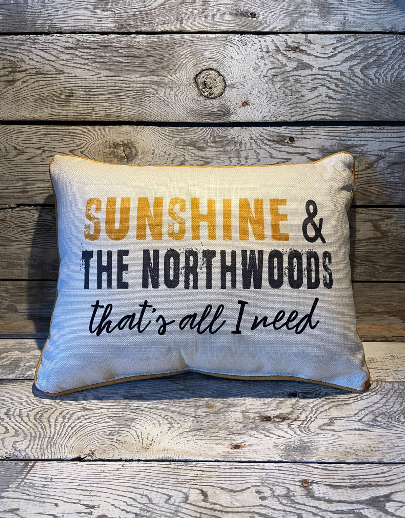 Little Birdie Sunshine & The Northwoods Pillow