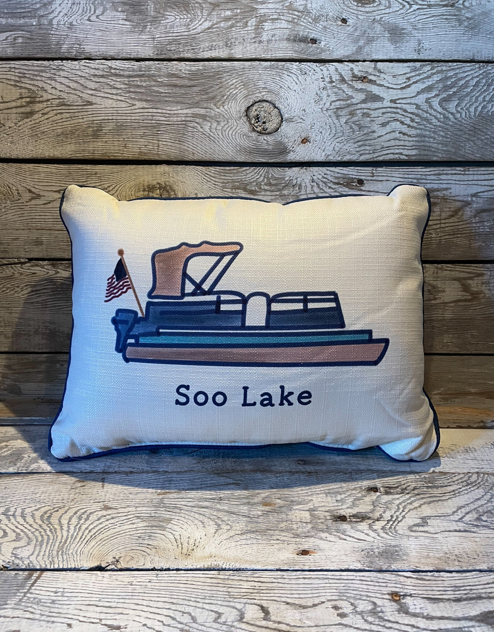 Little Birdie Lake Pontoon Pillow - Soo Lake
