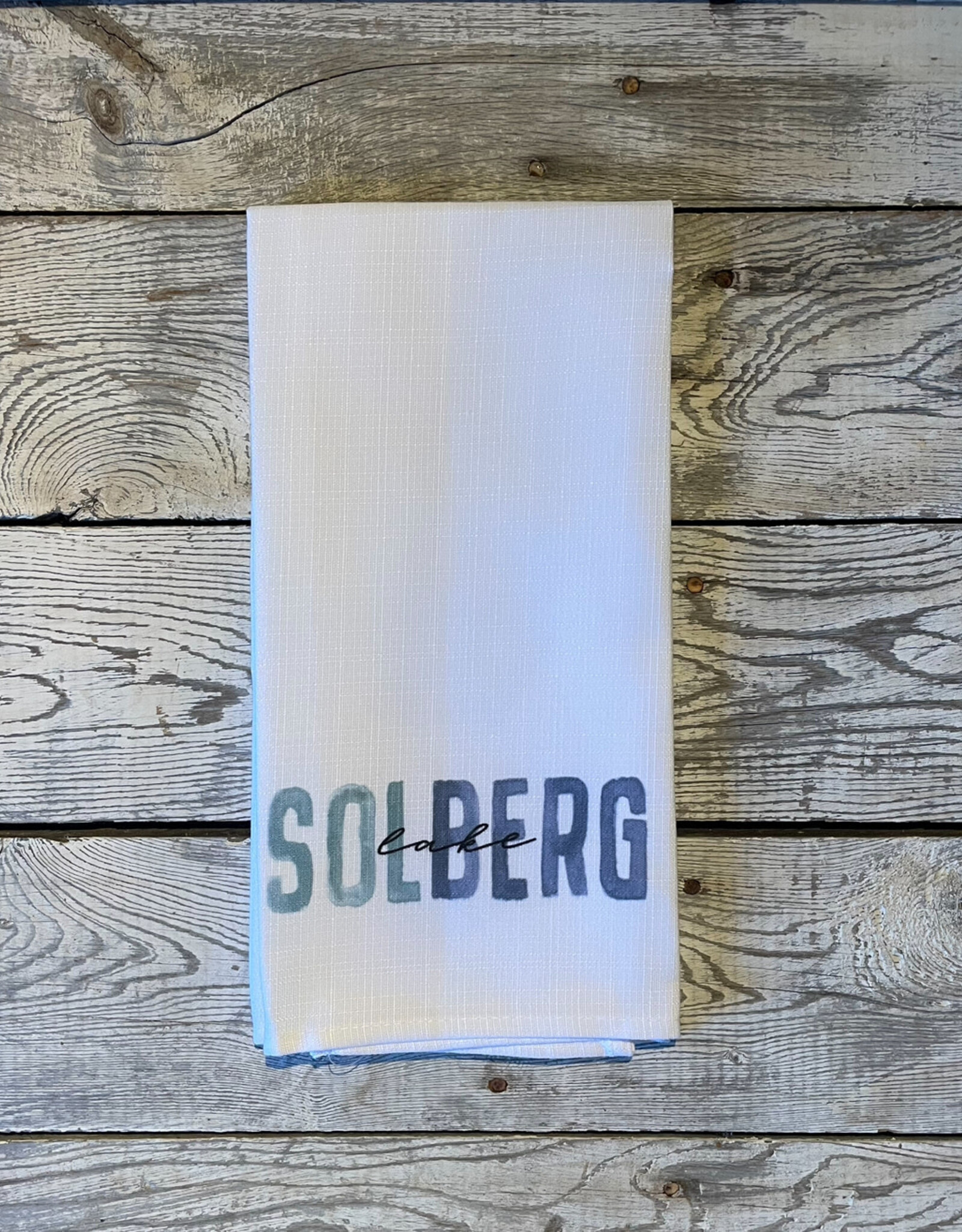 Little Birdie Blue Tones Dish Towel - Solberg Lake