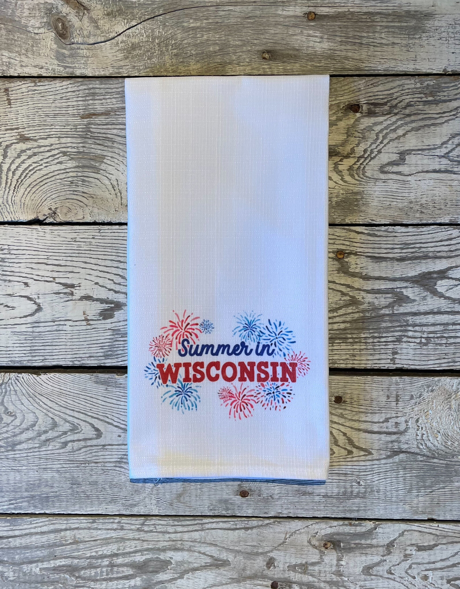 Little Birdie Summer in Fireworks Towel - Wisconsin