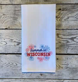 Little Birdie Summer in Fireworks Towel - Wisconsin