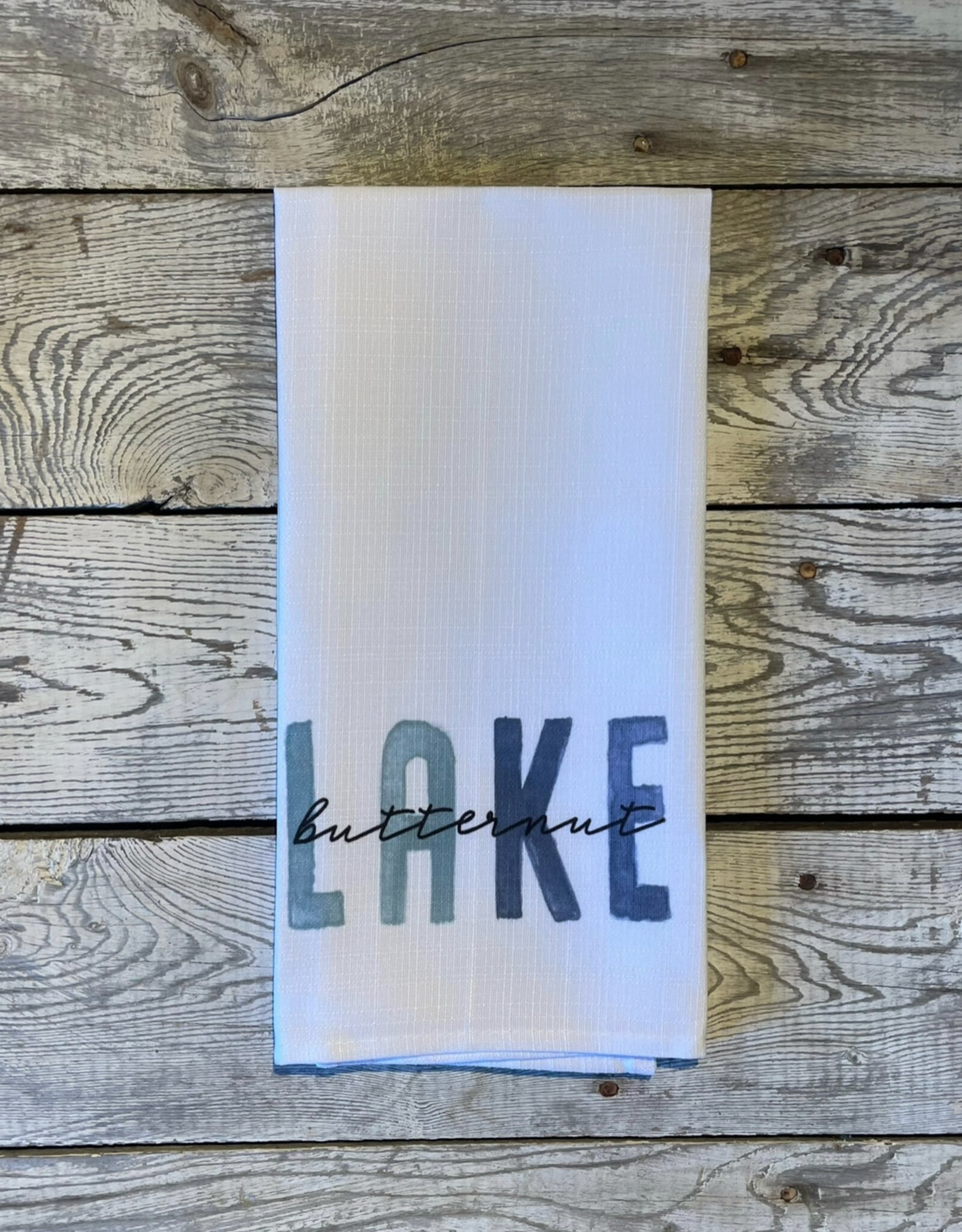Little Birdie Blue Tones Dish Towel - Butternut Lake