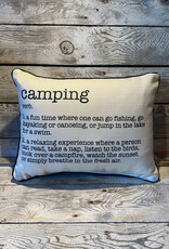Little Birdie Camping Definition Pillow