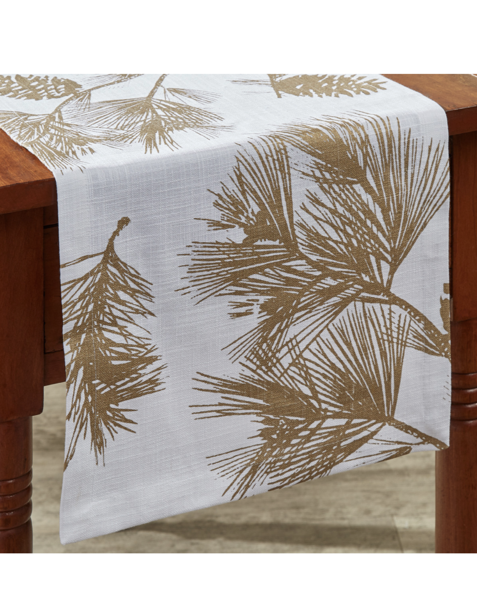 Park Designs SALE 54" Table Runner - Gold Pinecone