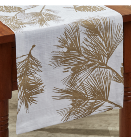 Park Designs SALE 54" Table Runner - Gold Pinecone