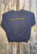 Oat Collective Forever Chasing Sunsets Mineral Crew Sweatshirt - Vintage Denim