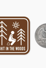 Nice Enough I Shit in the Woods MINI Sticker